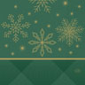 Tissue-Serviette 33 x 33 cm Rhombus Green 3-lagig, 1000 Stk/Krt (4 x 250 Stk)