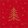 Tissue-Serviette 33 x 33 cm Shimmer Trees 3-lagig, 500 Stk/Krt (10 x 50 Stk)