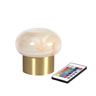 LED Lamp Cordless Namak 11,5 x 10,5 14 h Brass, 6 pcs/box (6 x 1 pcs)