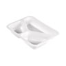Siegelschale Caterline Plus 227 x 178 x 50 mm Transparent 3-Teilung, 216 Stk/Krt (1 x 216 Stk)