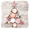 Tissue-Serviette 33 x 33 cm Framed Baubles 3-lagig, 240 Stk/Krt (12 x 20 Stk)