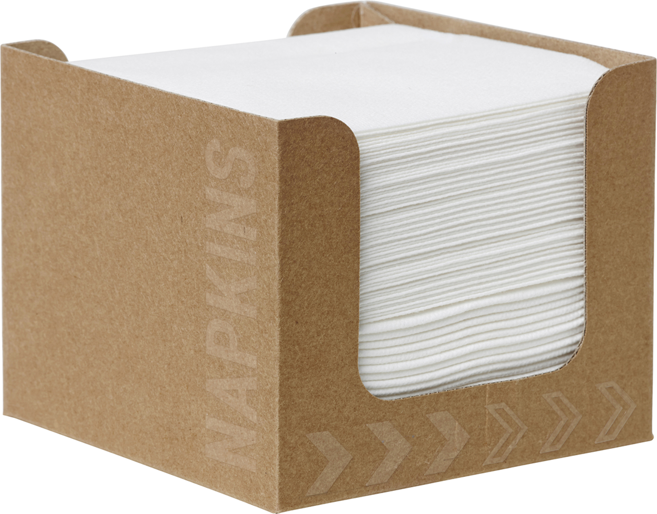 Customisable Dunisoft® Napkin in Dispenser 20 x 20 cm White, Min