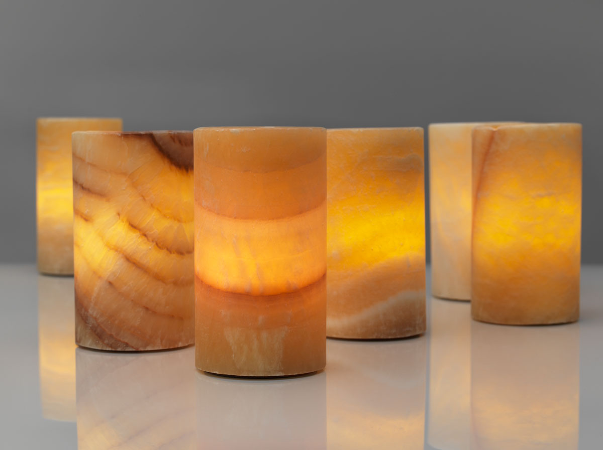 Candle Holder Mineral 125 x Ø 70 mm, 4 pcs/box (4 x 1 pcs) Duni Global