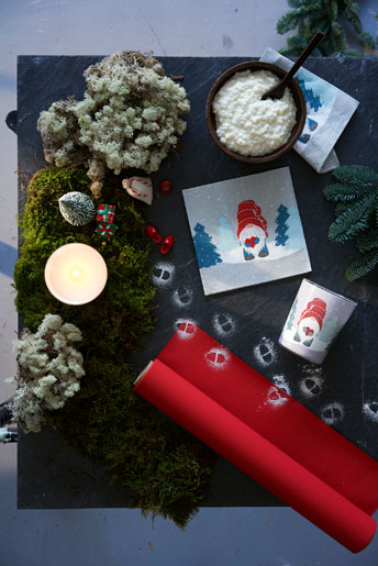 Tissue-Serviette 33 x 33 cm Tomte in Forest 3-lagig, 240 Stk/Krt (12 x 20 Stk)