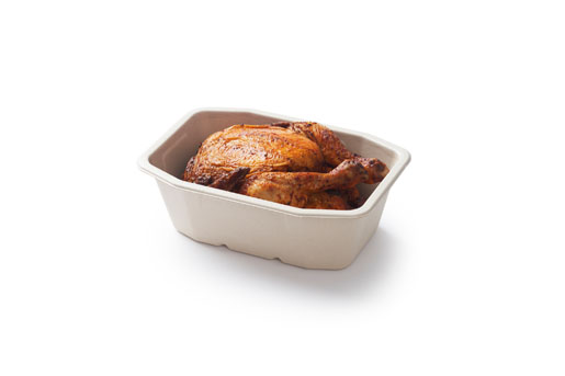HMR Tray 215 x 148 x 70 mm Brown 1-Comp, 300 pcs/box (1 x 300 pcs)