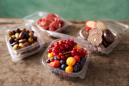 Deli Hinged 750 ml Transparent 1-Comp, 400 pcs/box (8 x 50 pcs)