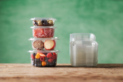 Deli Hinged 125 ml Transparent 1-Comp, 600 pcs/box (12 x 50 pcs)