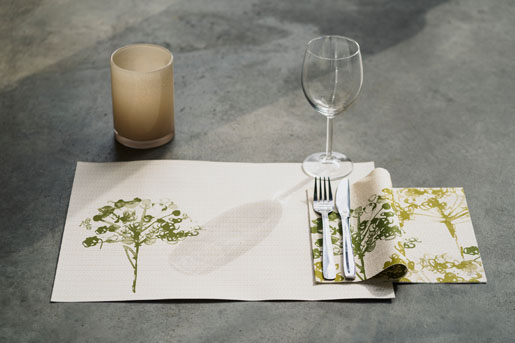 Mantelito Bio Dunicel® 30 x 40 cm Green Umbles, 500 unid./caja (5 x 100 unid.)