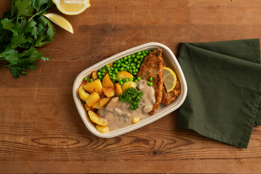 Cube Large 1200 ml Brown 1-Comp, 160 pcs/box (4 x 40 pcs)