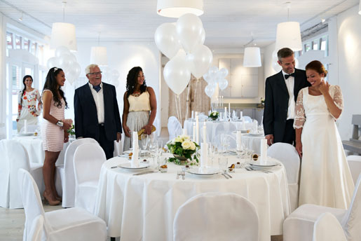 Nappe ronde blanche 290 cm – Polyester 195 g/m²