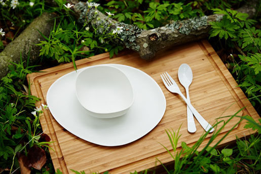 Pebble Plate 27 cm White, 100 pcs/box (10 x 10 pcs)