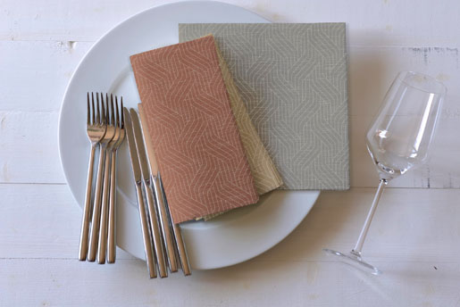 Dunisoft® Napkin 40 x 40 cm Woven Earth Terra, 360 pcs/box (6 x 60 pcs)