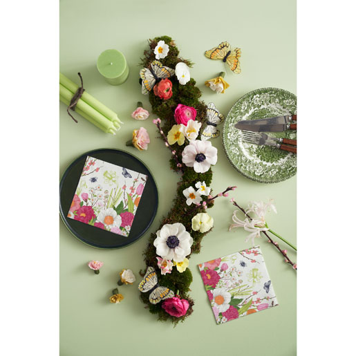 Serwetka Tissue 33 x 33 cm Spring Moment 3-warstwowa, 240 szt./kart. (12 x 20 szt.)