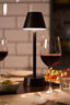 LED Lamp Cordless Zelda 10,3cm(D) x 32cm(H) 14 h Graphite, 6 pc/carton (6 x 1 pc)