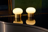 LED Lamp Cordless Namak 11,5 x 10,5 14 h Brass, 6 pcs/box (6 x 1 pcs)