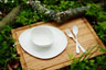 Pebble Plate 27 cm White, 100 pcs/box (10 x 10 pcs)