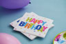 Tissue-Serviette 33 x 33 cm Birthday Stars 3-lagig, 240 Stk/Krt (12 x 20 Stk)