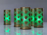 Candle Holder Peacock 140 x Ø 75 mm Gold, 4 pcs/box (4 x 1 pcs)
